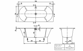 Кварілова ванна 170х75 см Villeroy & Boch Pavia UBQ170PAV2V-01