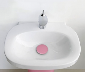 Раковина для ванной накладная Laufen коллекция Mimo бело-розовая H8115530451041