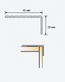 Сходовий профіль Salag Stratus S03 з самоклеїться 0.91 м золотий анoдірованний S03E10
