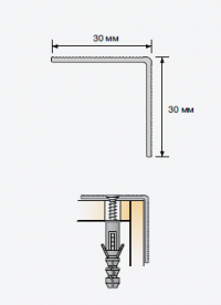Сходовий профіль Salag Stratus S04 1.82 м золотий анoдірованний S04310