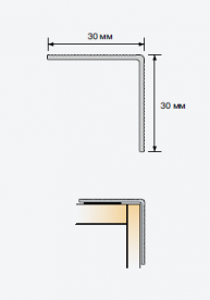 Сходовий профіль Salag Stratus S04 з самоклеїться 0.91 м золотий анoдірованний S04E10