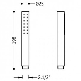 Ручной душ Tres хром 03411601
