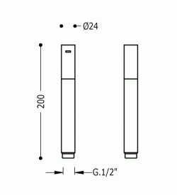 Лейка для гигиенического душа Tres с ограничительным клапаном хром 913412390