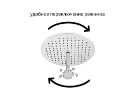 Лейка для верхнего душа Aqua Rodos Jam ⌀250 мм 2-режимная хром АР000040472