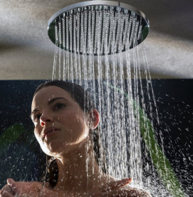 Лійка для верхнього душу Bossini Apice Ø 280 мм пластик чорний матовий I00430000073005