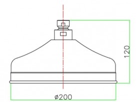 Лейка для верхнього душа Fiore Ø20 см хром 35000421