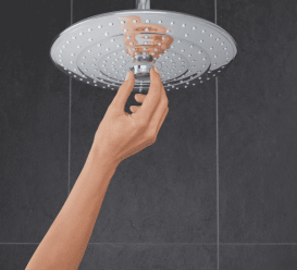 Верхній душ Grohe Euphoria Ø 260 мм з кронштейном хром 26461000