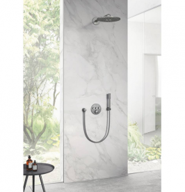 Лейка для верхнего душа Grohe Rainshower Smartactive 310 с держателем графит темный матовый 26475AL0