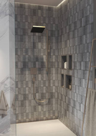 Лійка для верхнього душу Hansgrohe Pulsify E 260 1 режим EcoSmart+ шліфована бронза 24333140