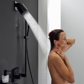 Лейка для верхнього душа Hansgrohe Pulsify Green 105 мм 1-режимна чорний матовий 24132670