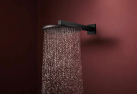 Лійка для верхнього душу Hansgrohe Raindance Alive S 300 1 режим чорний матовий 24520670