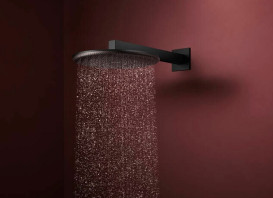 Лійка для верхнього душу Hansgrohe Raindance Alive S 300 1 режим EcoSmart чорний матовий 24521670