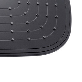 Лейка для верхнего душа Kroner Edelstahl Kubus-SCH704 265х195 мм пластик черный CV031195