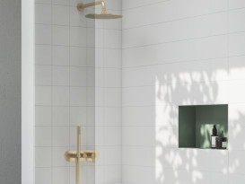 Лейка для верхнего душа Ravak ø 250 мм латунь золото матовое X07P1238