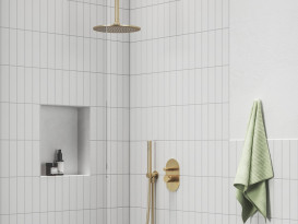 Лейка для верхнего душа Ravak ø 250 мм латунь золото матовое X07P1238