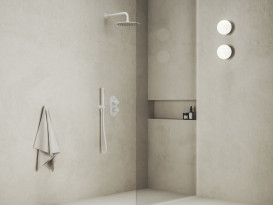 Лійка для верхнього душу Ravak ø 250 мм нержавіюча сталь білий матовий X070519