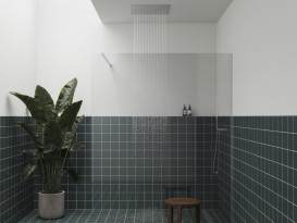 Верхній душ зі стелі Ravak 440х440 мм нержавіюча сталь хром X07P1263