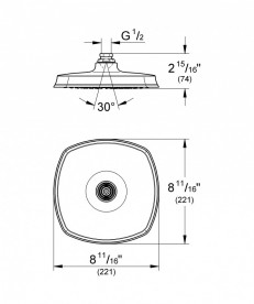 Лійка для верхнього душа   Grohe GRANDERA   27976000