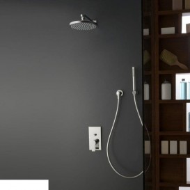 Верхний душ Treemme Xero Ø 25 см с кронштейном хром  2707CC01