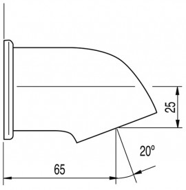 Лейка для верхнього душа Tres Tempotres антивандальна хром 13416803