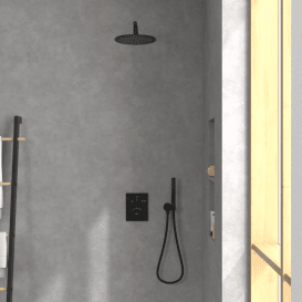 Лейка для верхнего душа Villeroy & Boch Universal Showers ⌀252 мм матовый черный TVC000001000K5