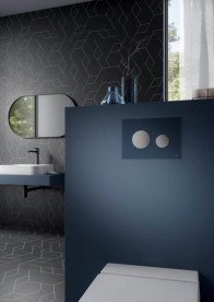 Лицевая накладка для панели смыва Tece TECEloop стекло вечерняя синева 9240615