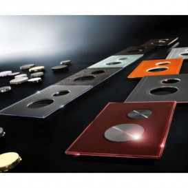 Лицевая накладка для панели смыва Tece TECEloop стекло титан 9240616