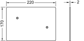 Лицевая панель TECE TECEflushpoint матовая нержавеющая сталь 9240999