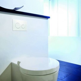 Лицевая панель TECE TECEloop modular без кнопок стекло слоновая кость 9240680