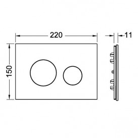 Лицевая панель TECE TECEloop modular без кнопок стекло зеленый 9240685
