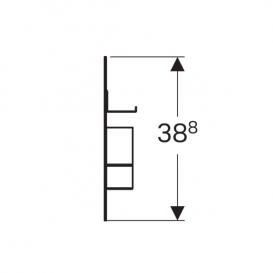 Магнитная доска Geberit Acanto с боксами для хранения лава матовый 500.649.JK.2