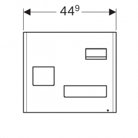 Магнитная доска Geberit Acanto с боксами для хранения черный матовый/лава матовый 500.649.16.1