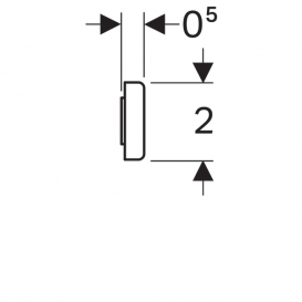 Магнитный кронштейн Geberit Group самоклеящийся 510010000
