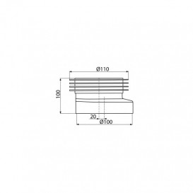 Манжета для унитаза Koller Pool эксцентрическая MUWP