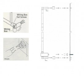 Електричний полотенцесушитель прихований (BOX) Margaroli Sole 570х684х105 драбинка хром 564/8