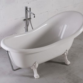 Ванна мраморная отдельностоящая Буль-Буль Lady Hamilton 173x82.5x64.5 белая 80174501