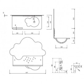 Раковина для ванної Marmorin Dudu 83,7х42 см литий камінь білий 480 084 020 xx x