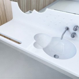 Раковина для ванної Marmorin Dudu 83,7х42 см литий камінь білий 480 084 020 xx x