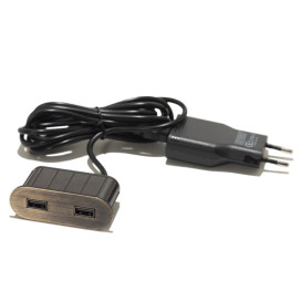 Мебельная USB-розетка ASA Plastici VersaPick USB 5V Type A+A состаренная бронза 060.29Z.00031