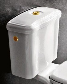 Механизм двойного слива для бачка Kerasan Retro бронза 750993