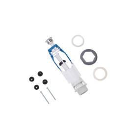 Механізм зливу для бачка унітазу Kroner KRM SB68 з одинарною кнопкою хром CV032087