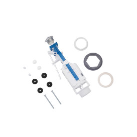 Арматура для бачка унітазу Kroner KRM DB77 з подвійною кнопкою хром CV032088