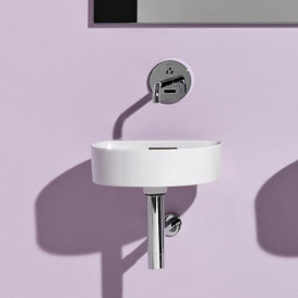 Мини-раковина для ванной Laufen Val 40х42,5 см без отверстий под смеситель керамика белый матовый H8112817571091