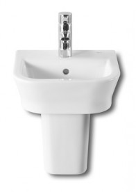 Мини-раковина для ванной подвесная Roca GAP 35х32 с одним отверстием под смеситель керамика белый A327479000