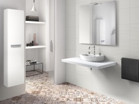 Мини-раковина для ванной подвесная Roca Hall 45х38 с одним отверстием под смеситель керамика белая A327624000