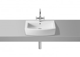 Раковина для ванної підвісна Roca Hall 55х48.5 з одним отвором під змішувач кераміка біла A327881000