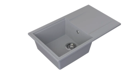 	Мойка для кухни Sink Quality SINK 1KDOL 78X46X21,5 см с переливом наногранит серый SINK.D.1KDOL.X