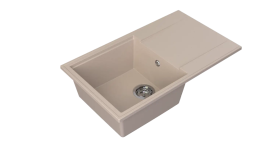 	Мойка для кухни Sink Quality SINK 1KDOL 78X46X21,5 см с переливом наногранит бежевый SINK.P.1KDOL.X
