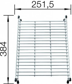 Багатофункціональна прямокутні грати Blanco нержавіюча сталь 234795