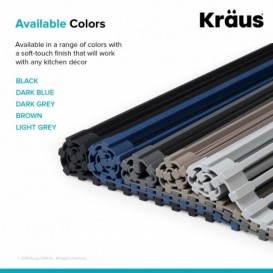 Багатофункціональна силіконова сушка Kraus темно-сірий KRM-11DG